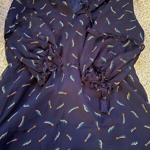 Boden Navy Dress with Shooting Star Pattern